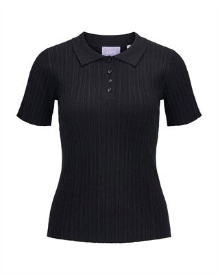 JXHadley Tight Knit Polo - Black